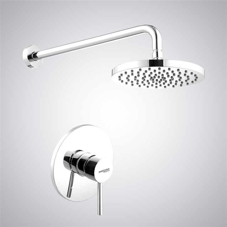 Fontana Soriano Wall Mount Shower Set with Matte White Finish