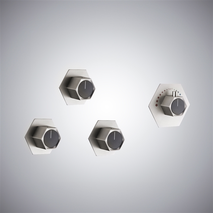 Fontana Fort-de-France Brushed Nickel Mixer Valve