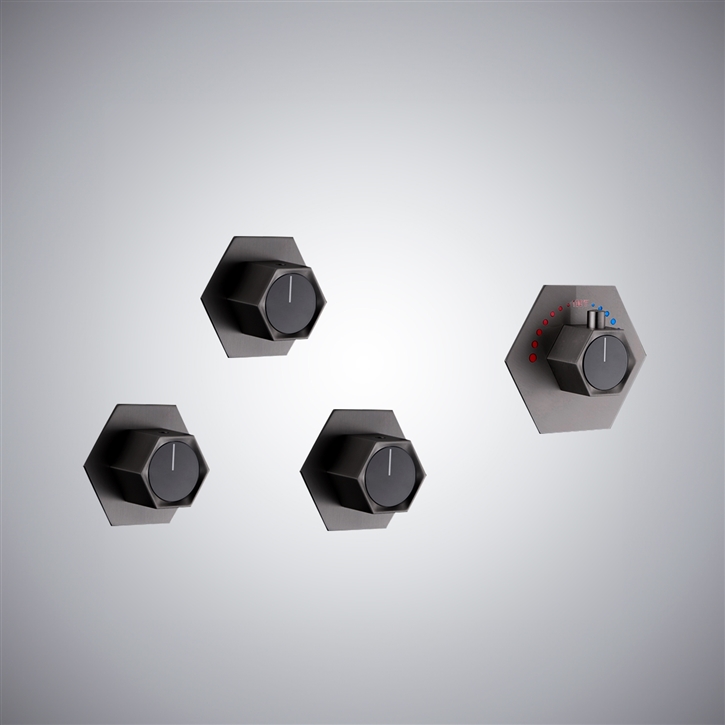 Fontana Fort-de-France Gun Metal Gray Shower Mixer