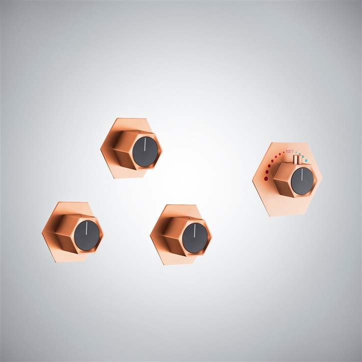 Fontana Fort-de-France Rose Gold Premium Quality Shower Mixer