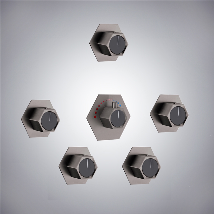 Fontana Reunion Urban Gun Metal Gray Shower Mixer