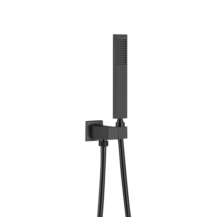 Fontana Hautes-Alpes Modern Matte Black Handheld Shower