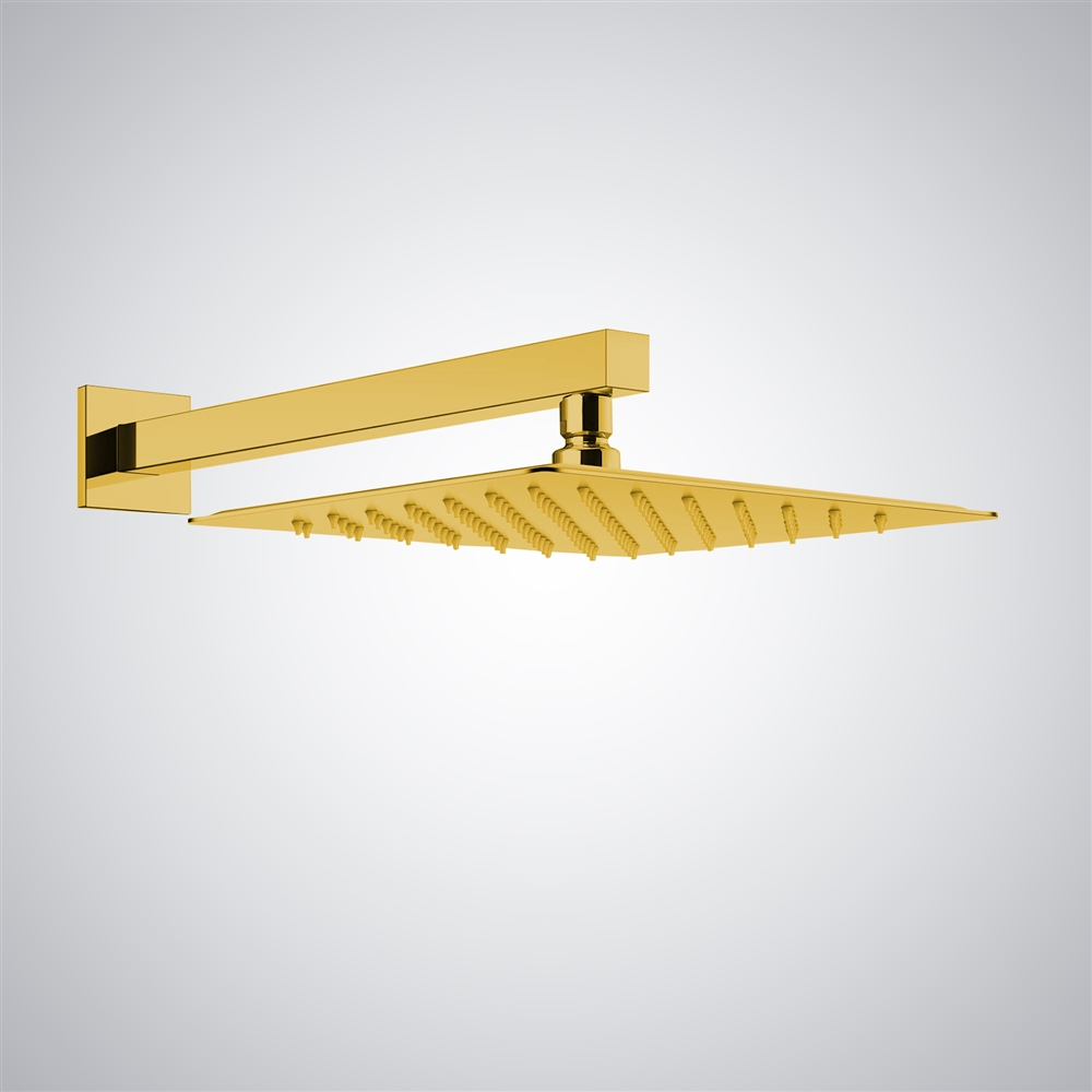 Fontana Haute-Savoie Square 1.8GPM Gold Shower Head