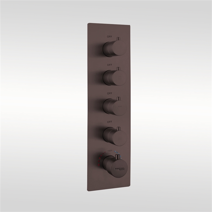 Fontana Normandy Oil Rubbed Bronze Shower Mixer | Thermostatic Control