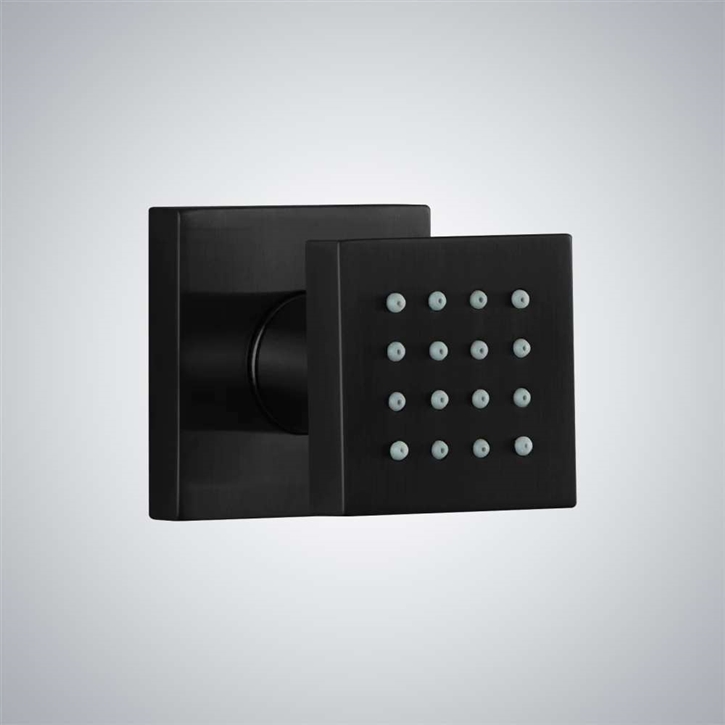 Fontana Bagneux Matte Black Shower Massage Body Spray Jet