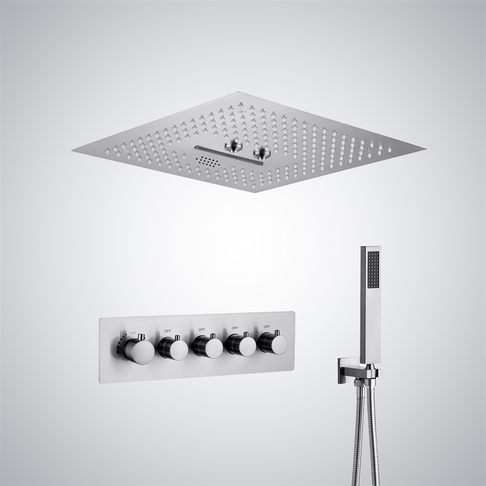 Fontana Epinal 4-Function Luxury Chrome LED and Music Shower Set
