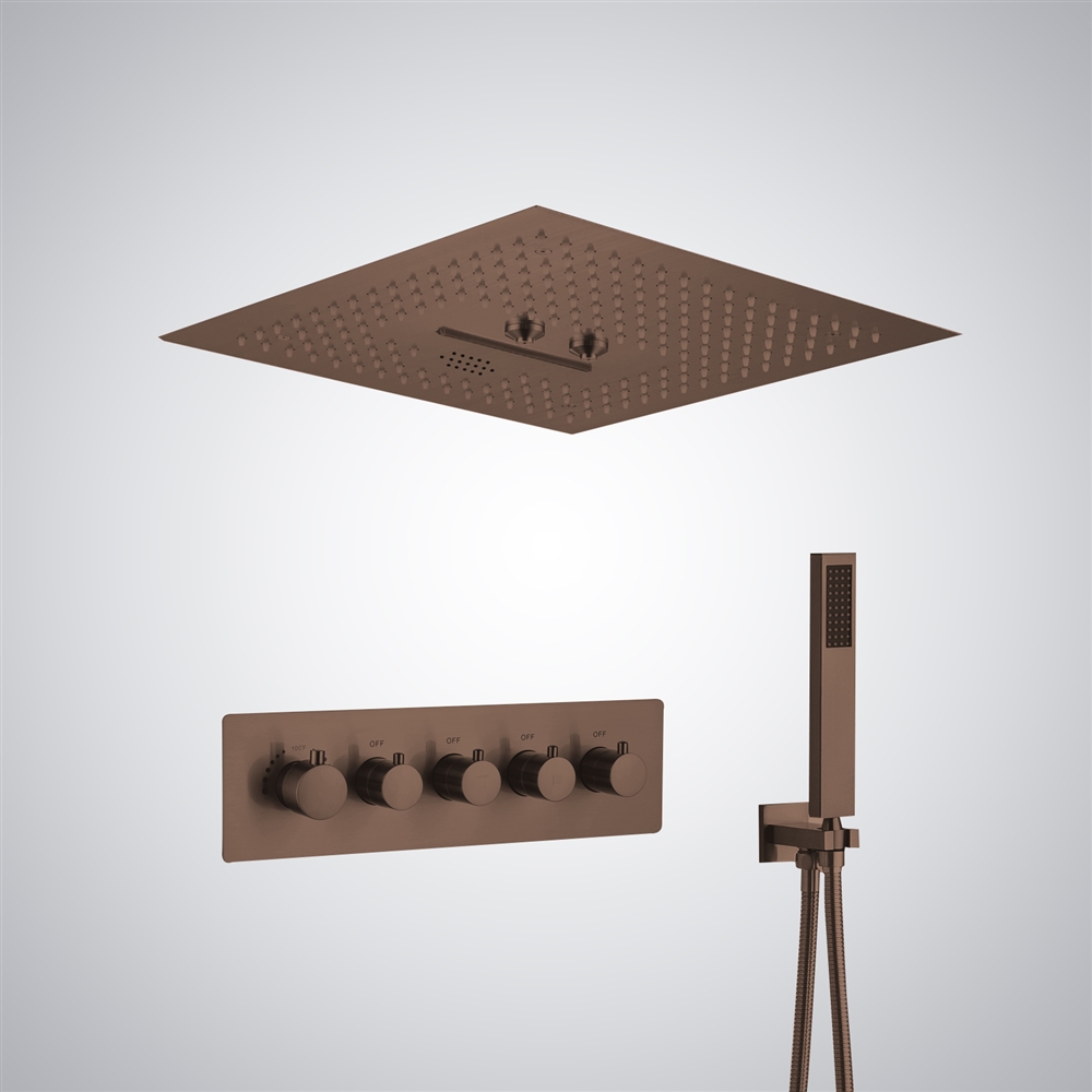 Fontana Epinal Luxury Oil Rubbed Bronze LED and Music Shower Set