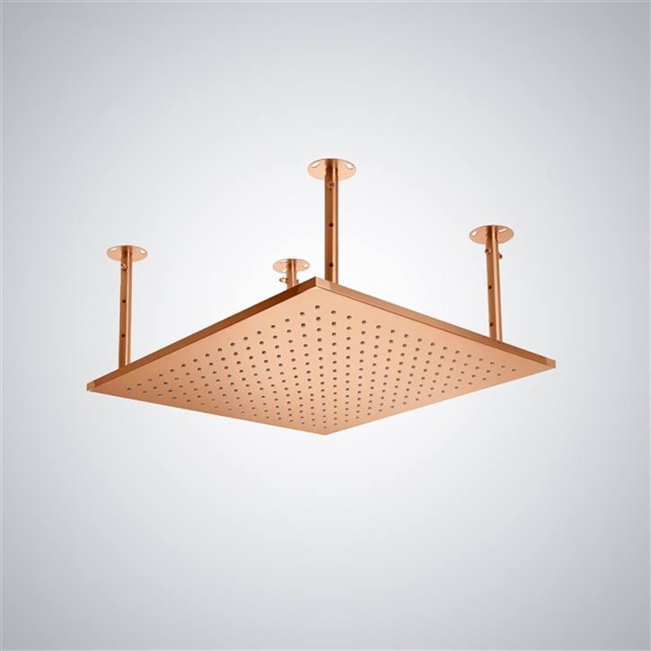 Fontana Maubeuge Rose Gold Luxury LED 3 Functions Shower Set