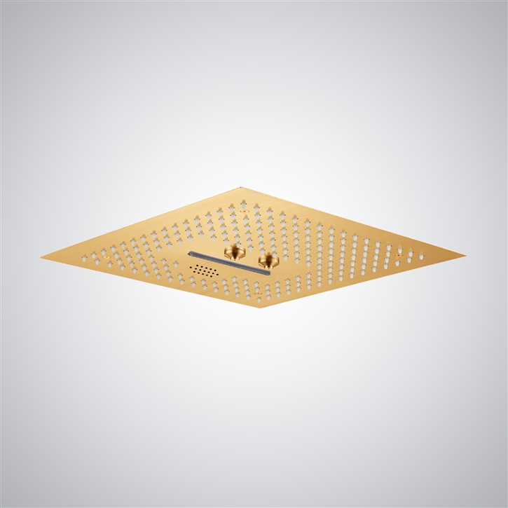Fontana Epinal Gold 4 Function LED Rainfall Shower Head