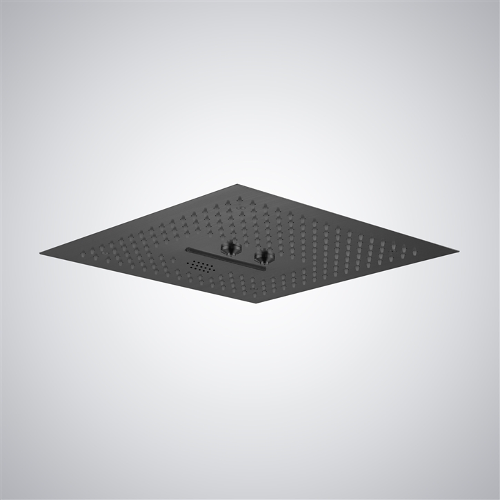 Fontana Epinal Matte Black 4 Function LED And Waterfall Shower Head
