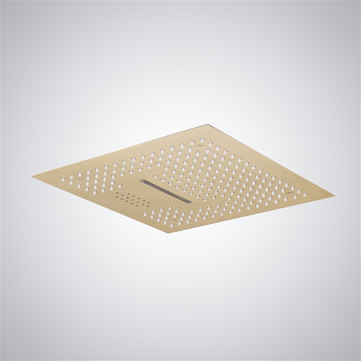 Fontana Saint-Raphael Champagne LED Light & Music Shower Head