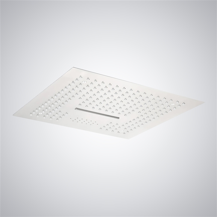 Fontana Saint-Raphael Matte White 4-Function LED Music Shower Head