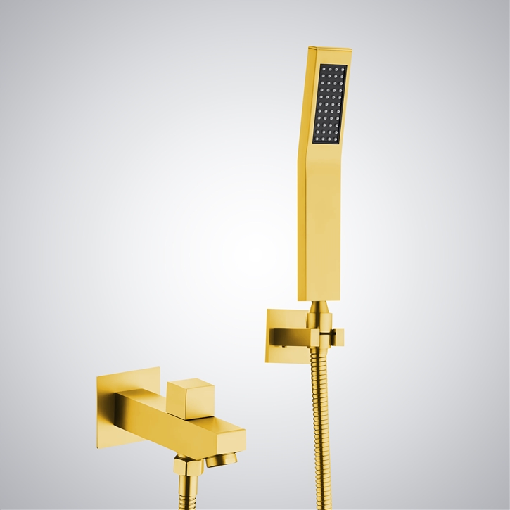 Fontana Saint-Raphael Gold LED Handheld Shower