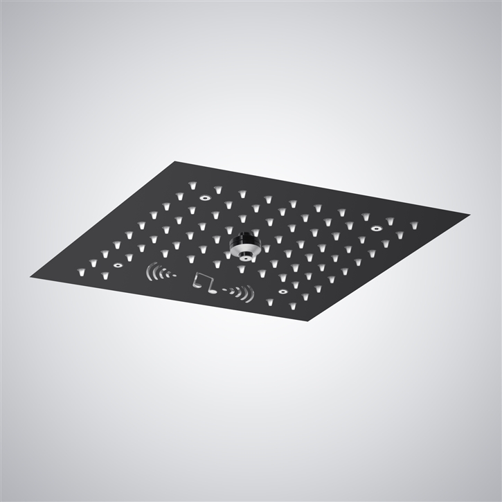 Fontana Mayotte Matte Black LED 4-Function Bluetooth Music Shower Head