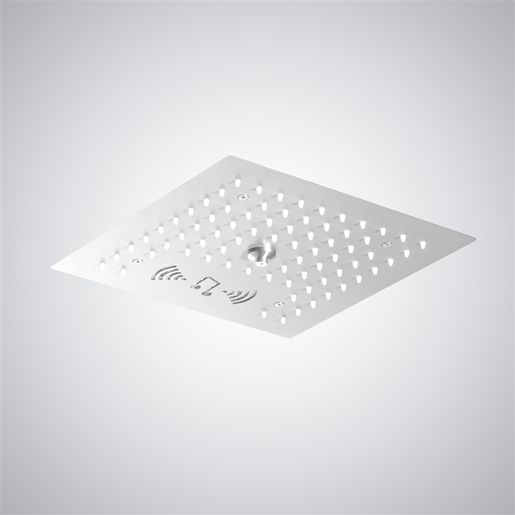 Fontana Mayotte Matte White 4-Function LED Music Bluetooth Shower Head