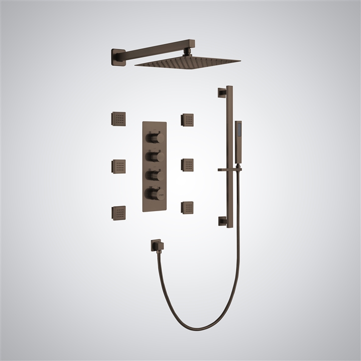 Fontana Dulce Oil Rubbed Bronze Multi-Function Body Jet Shower Set