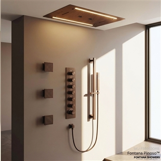 Fontana Pinoso Oil Rubbed Bronze Body Jet Shower Set