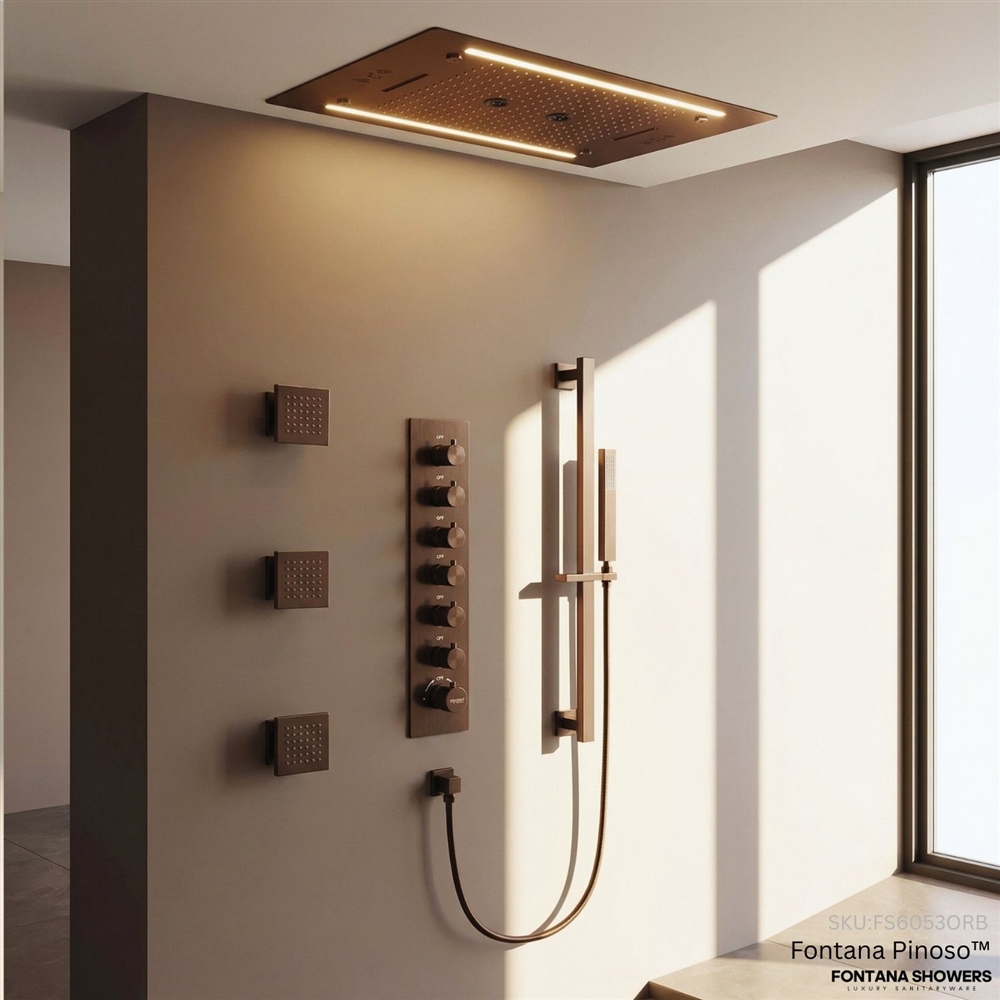Fontana Pinoso Oil Rubbed Bronze Body Jet Shower Set