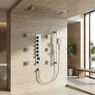 Fontana Artes chrome six function shower set for pressure control and flow stability in everyday homes