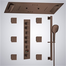 Fontana Artes Oil Rubbed Bronze 6-Function Digital Display Shower Set