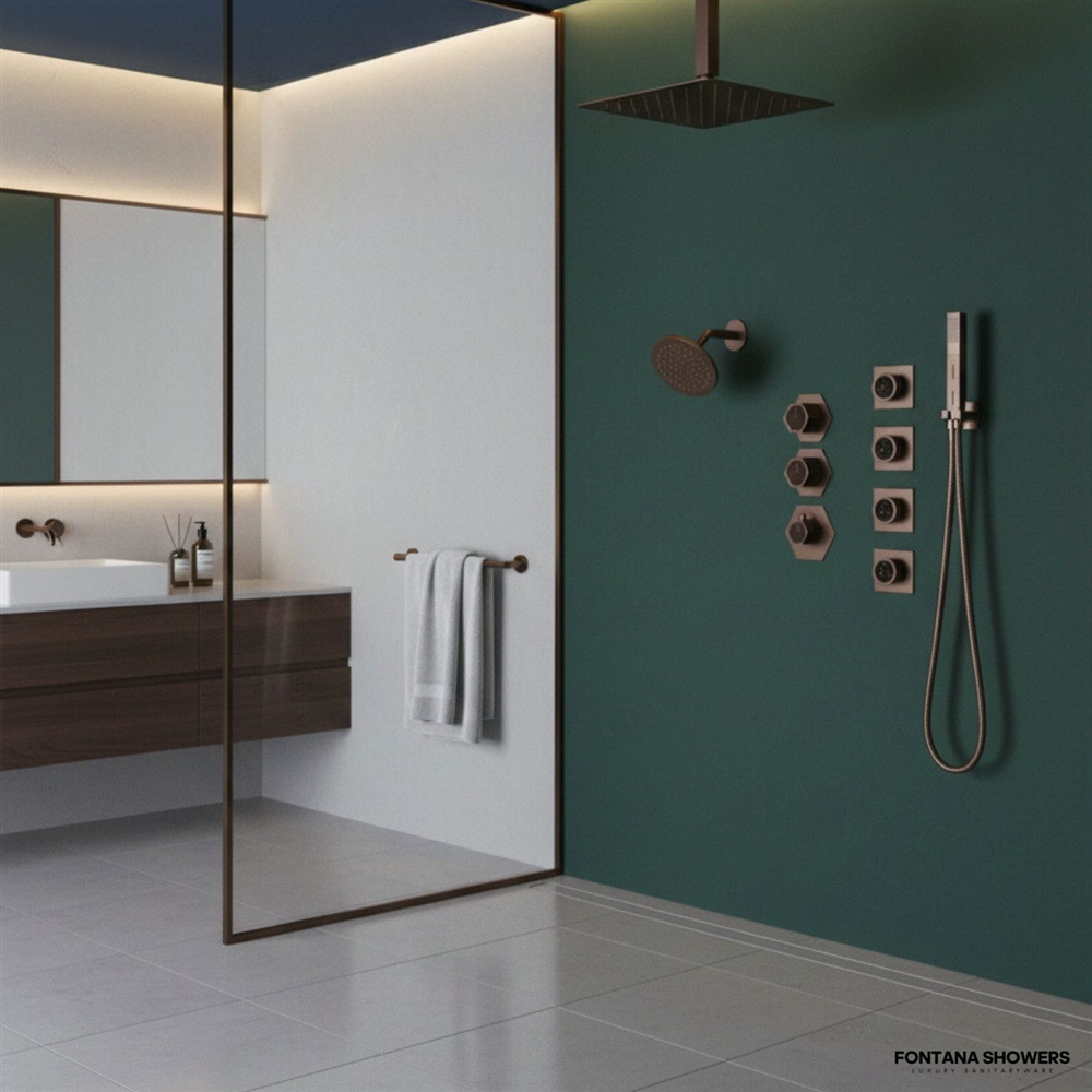 Fontana Priego Oil Rubbed Bronze Relaxation Shower Set