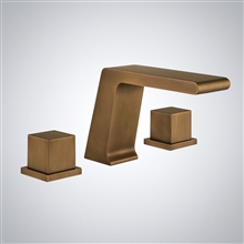 Fontana Trujillo Antique Brass Waterfall Bathroom Faucet