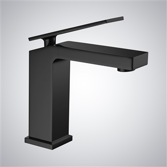 Fontana Lanusei Matte Black Sleek and Modern Faucet