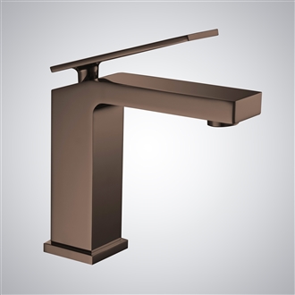 Fontana Lanusei Oil Rubbed Bronze Ergonomic Basin Faucet