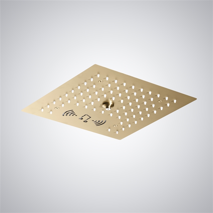 Fontana Lesmo Champagne LED Bluetooth Shower Head