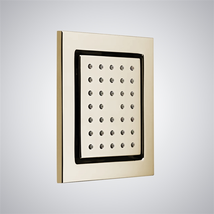 Fontana Lesmo Champagne Finish Wall Mounted Body Jets