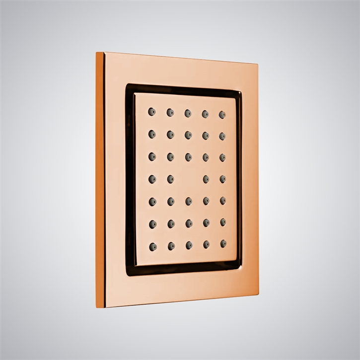 Fontana Lesmo Rose Gold Elegant Wall Mounted Body Jets