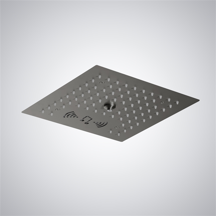 Fontana Mentana Gun Metal Gray Urban Chic Rainfall Shower Head
