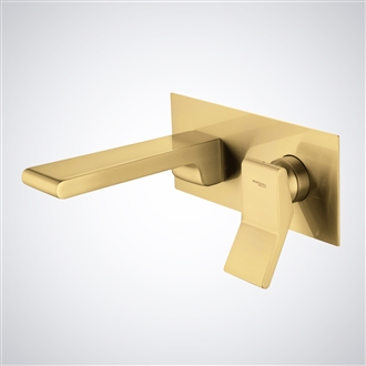 Fontana Navia Brushed Gold Hot and Cold Basin Faucet