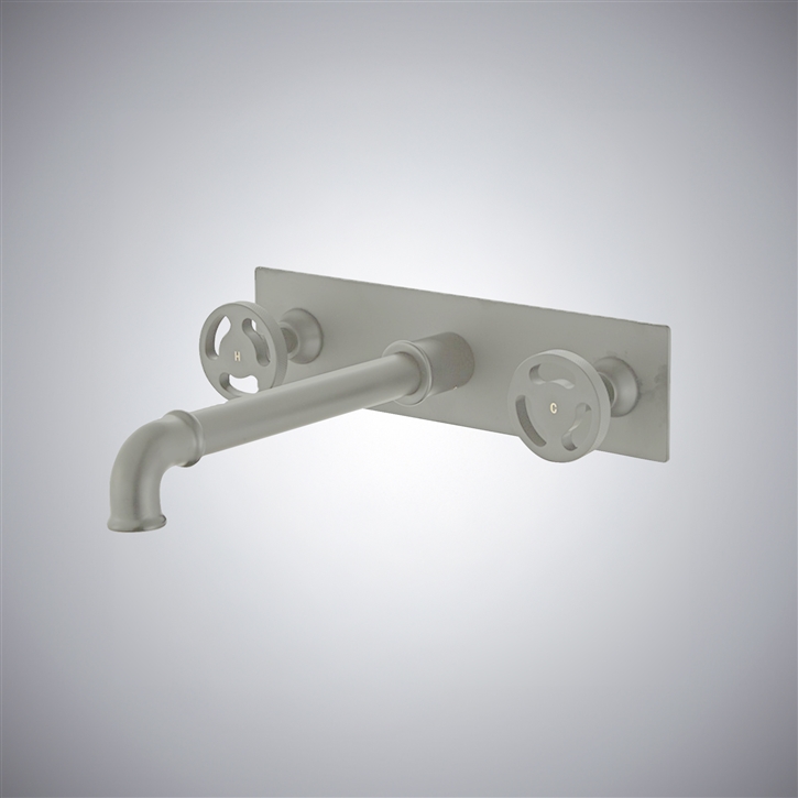 Fontana Amantea Brushed Nickel Long Spout Concealed Faucet