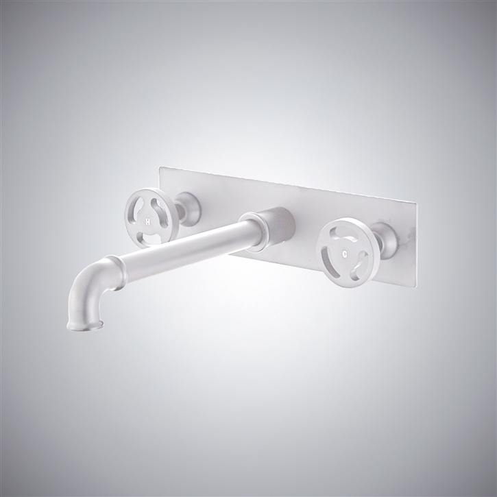Fontana Amantea Chrome Wall-Mounted Modern Bathroom Faucet