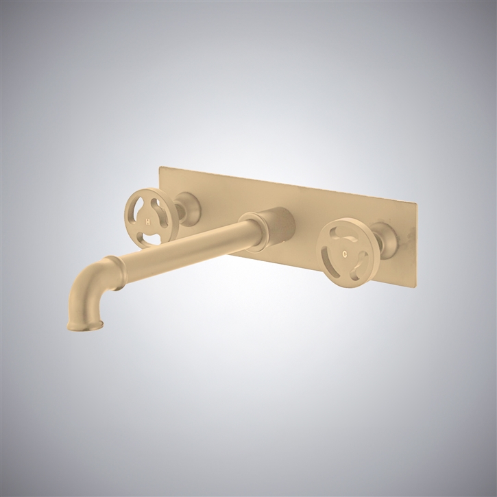 Fontana Amantea Champagne Brass Hot and Cold Water Faucet