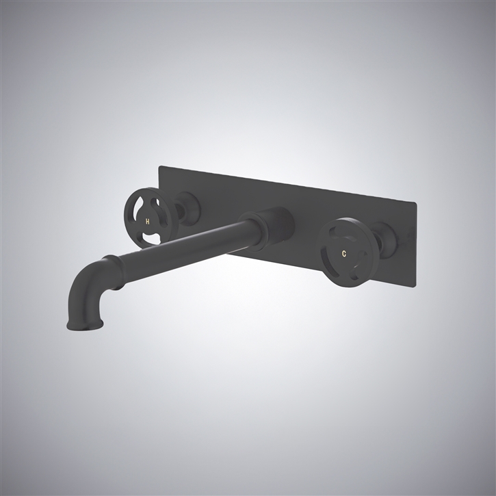 Fontana Amantea Gun Metal Gray Minimalist Bathroom Faucet