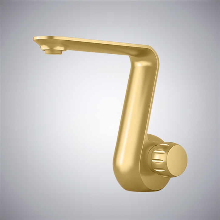 Fontana Scilla Brushed Gold Single Handle Bathroom Mixer Faucet