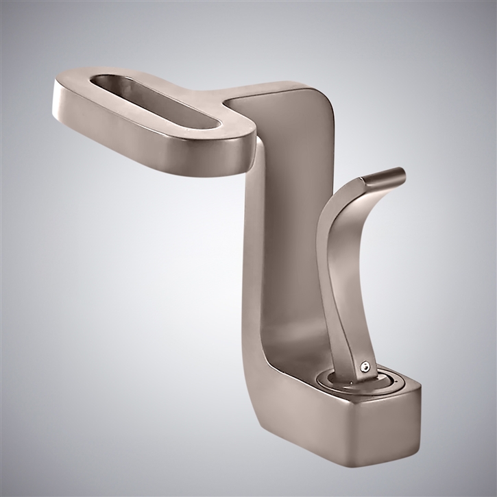 Fontana Sinnai Brushed Nickel Hot & Cold Waterfall Faucet