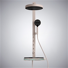 Fontana Cardona Brushed Nickel LED Display Shower Set