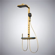 Fontana Gaggi Gold LED Rain Shower Set
