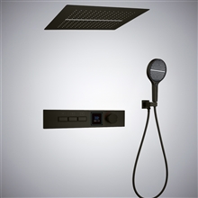 Fontana Gavoi Matte Black Contemporary Versatile Shower Set