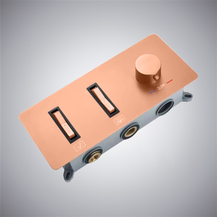 Fontana Grumo Rose Gold 3-Way Luxury Shower Mixer