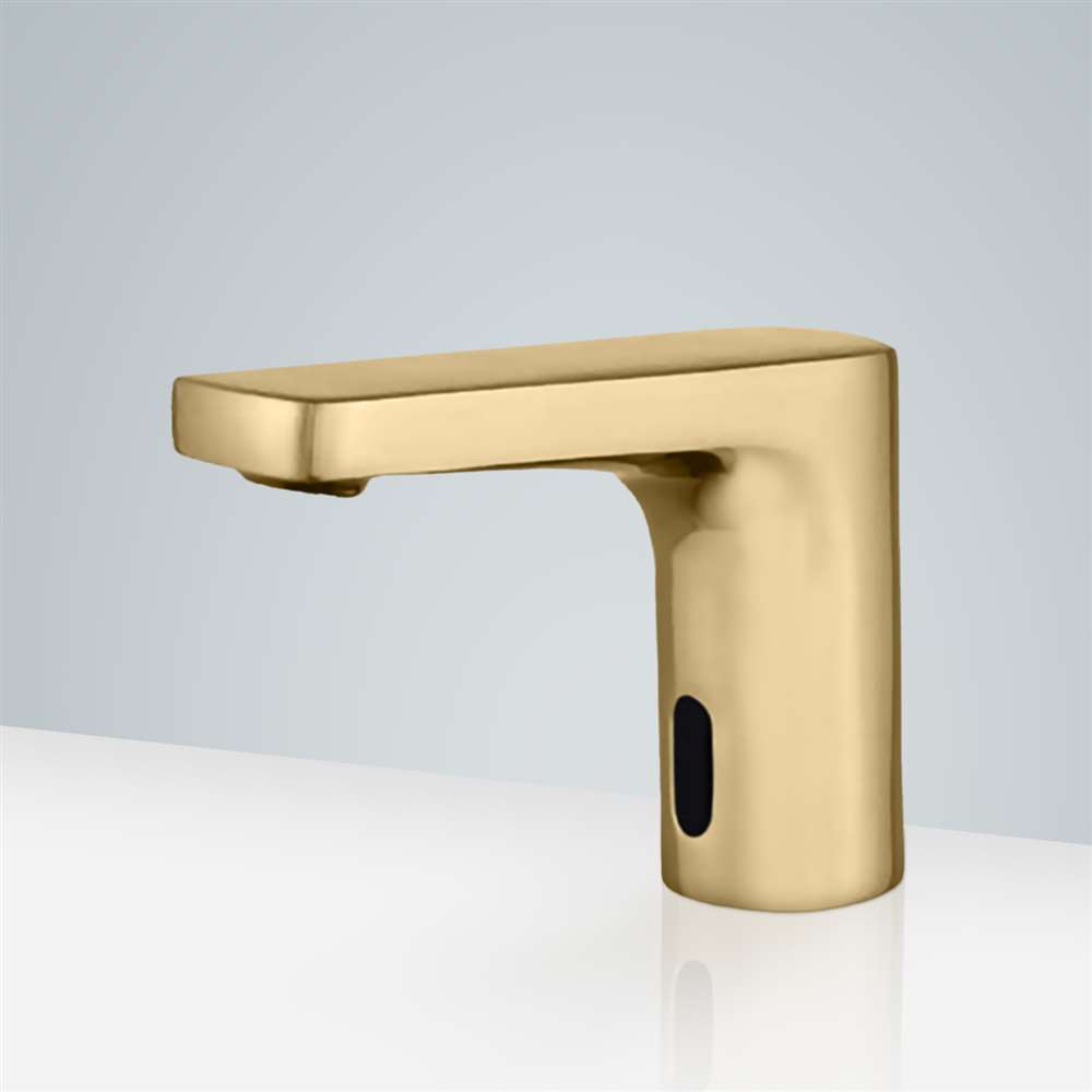 Fontana Rouen Brushed Gold Touchless Automatic Sensor Faucet