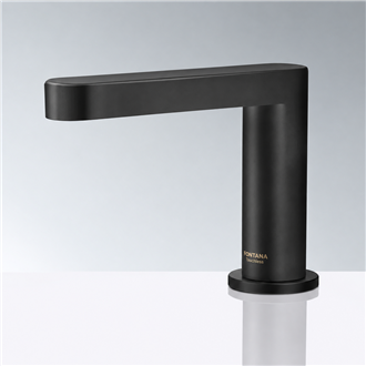 Fontana Commercial  Matte Black Deck Mount Automatic Touchless Hands Free Faucet