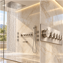 Fontana Macau Thermostatic Rainfall Shower Set System