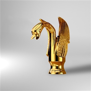 Verona Swan Gold Vanity BIM Object Sink Faucet 