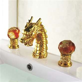 Fontana Leo Gold Dragon Deck Mount Bathtub Faucet Fontana Leo Gold Dragon Deck Mount Bathtub Faucet