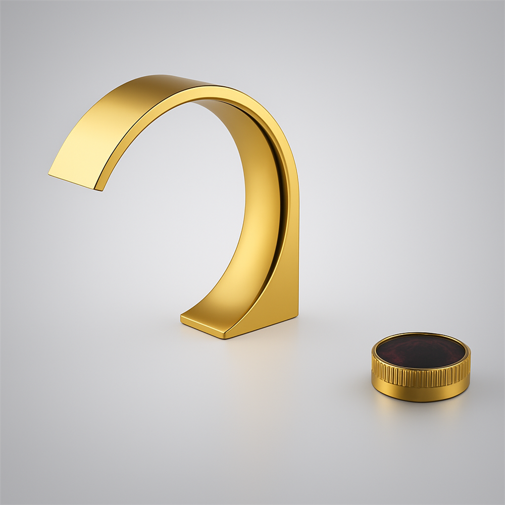 Fontana Treviso Gold Finish Countertop Basin Faucet
