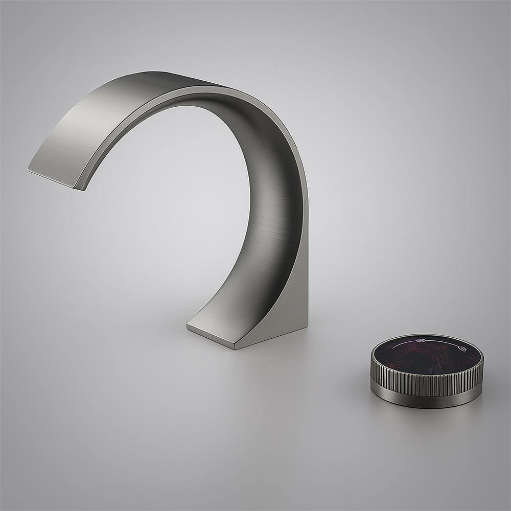 Fontana Treviso Dark Grey Deck Mounted Basin Faucet